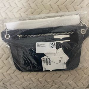 Black chain crossbody/belt bag